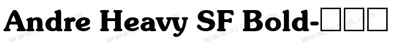 Andre Heavy SF Bold字体转换